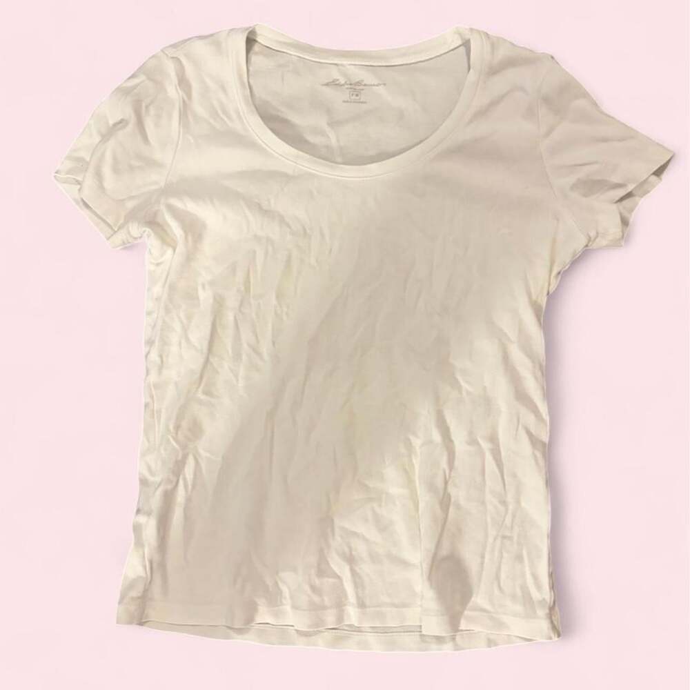 Eddie Bauer Women's White T-shirt
